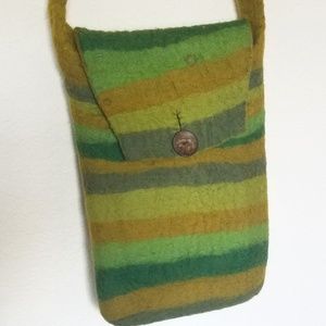 Prana Felted Purse - Lined, Cross Body